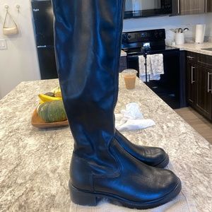 Over The Knee Black Boots